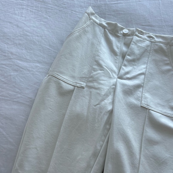 Brand New Straight Leg Leather Pants - Picture 2 of 3